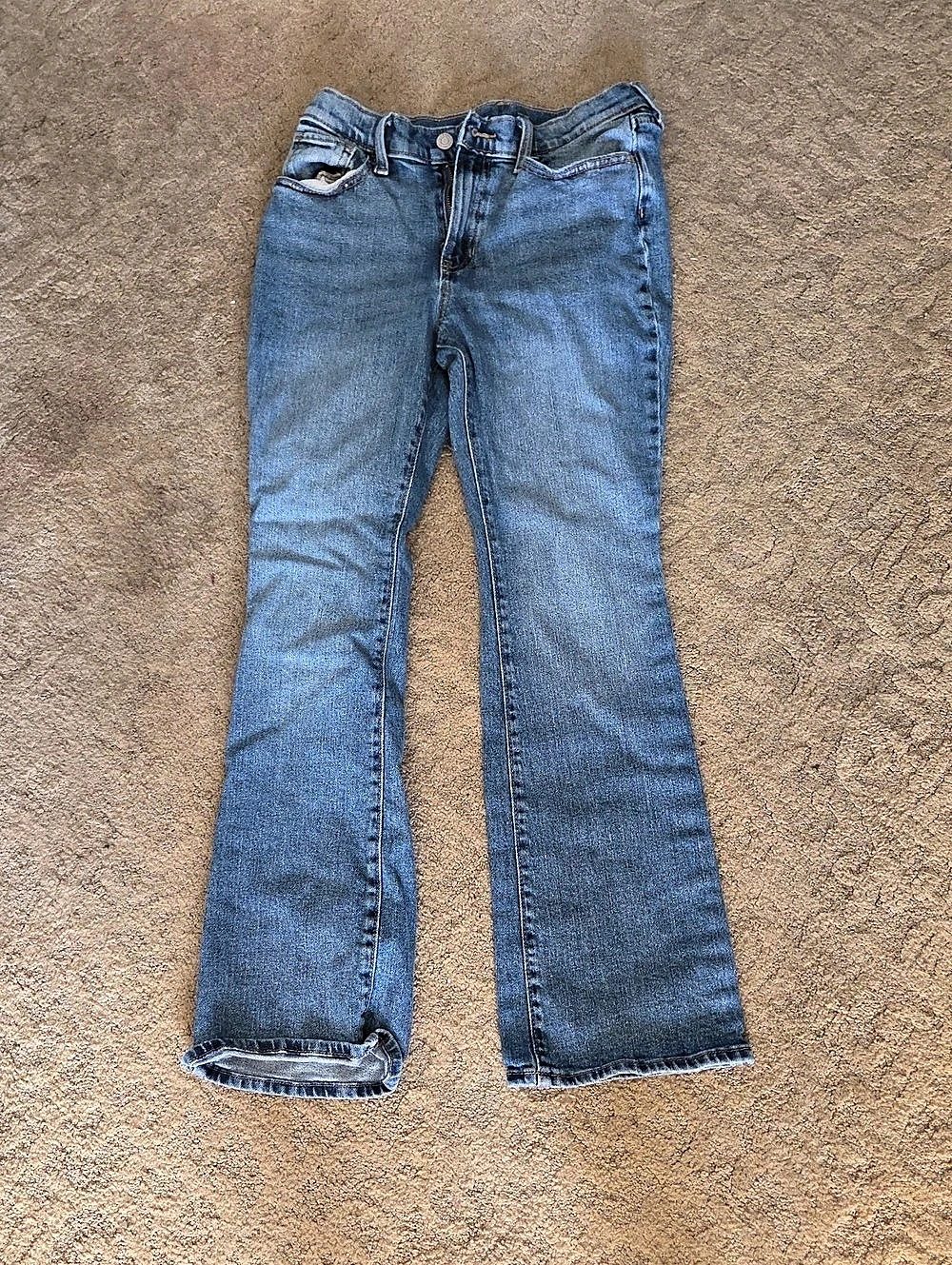 Old Navy Flare Built-In Tough Jeans Girls 16 Blue